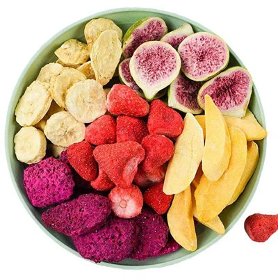 Smíšené ovocné chipsy Mango Fík Jahoda Čerstvé sušené ovoce